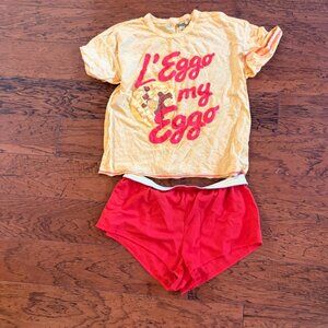 L'Eggo My Eggo Women's Pajama Set - Yellow and Red